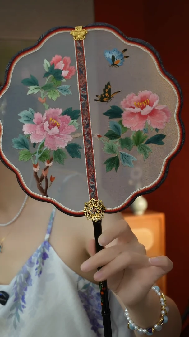 刺绣非遗苏绣纯手工团扇（不带扇盒）