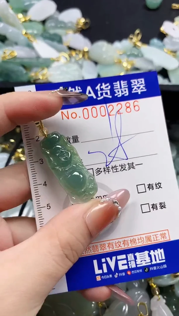 颈饰未镶嵌翡翠天然A货翡翠