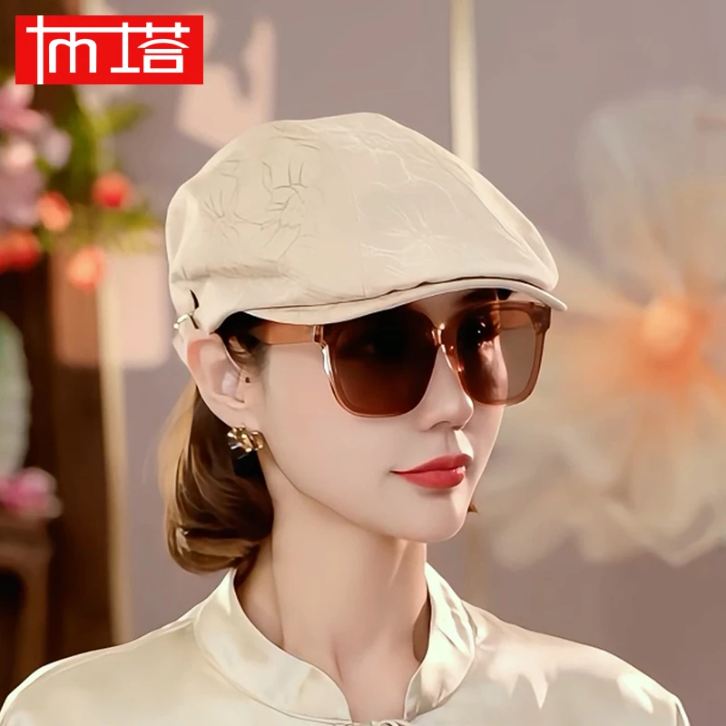 复古港风前进帽四季款秋冬休闲百搭显脸时尚小贝雷帽报童帽子0737