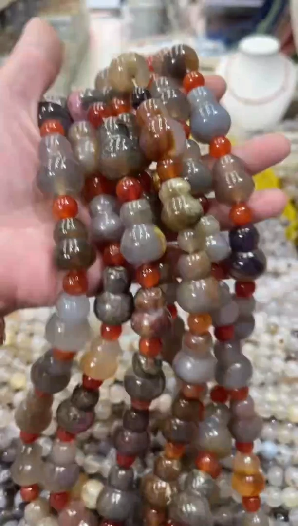 未镶嵌玛瑙/玉髓珠宝半成品一条