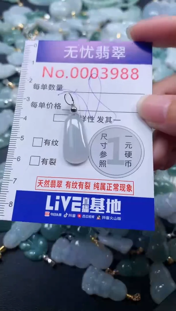 颈饰未镶嵌翡翠3988