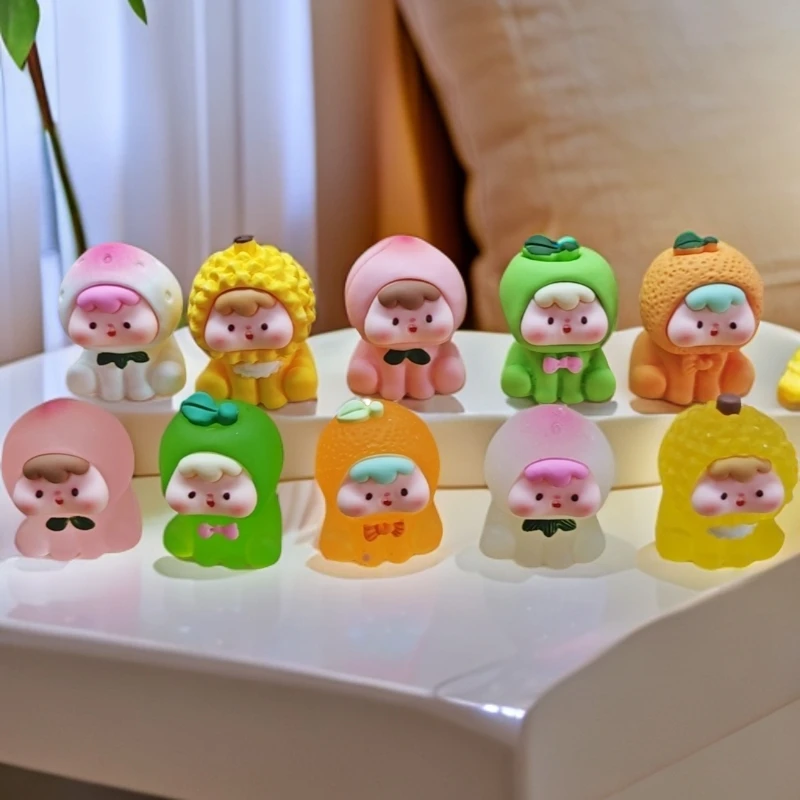 【九宫格】可爱立体实色夜光二代多妹水果崽崽