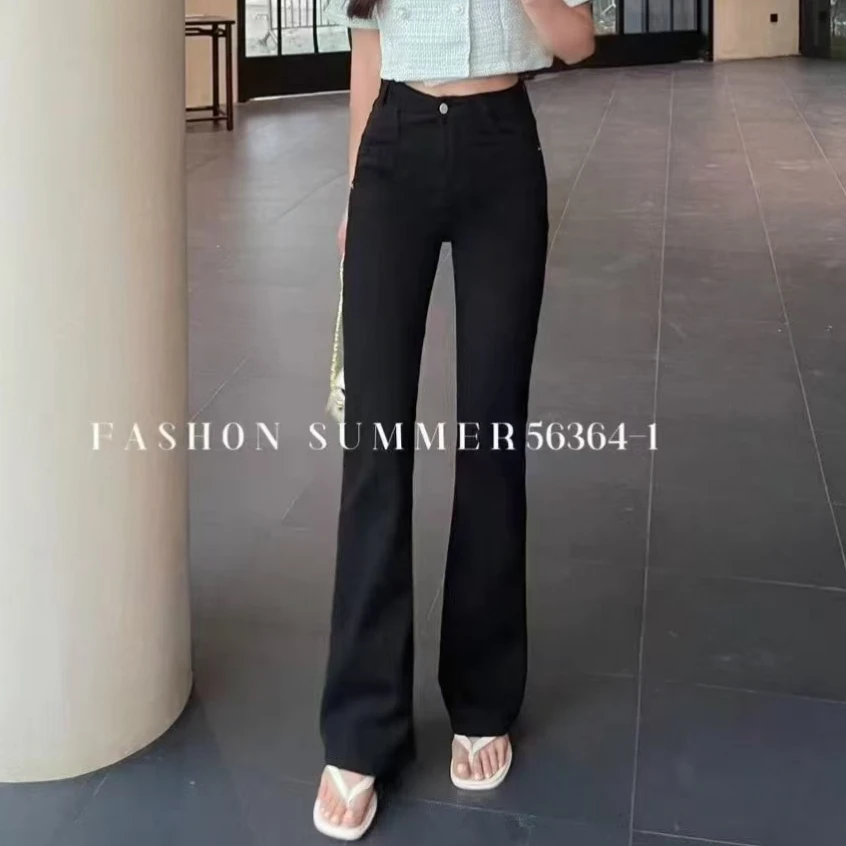 【锦衣服饰】LK 3791（56364）时尚百搭显瘦微喇裤