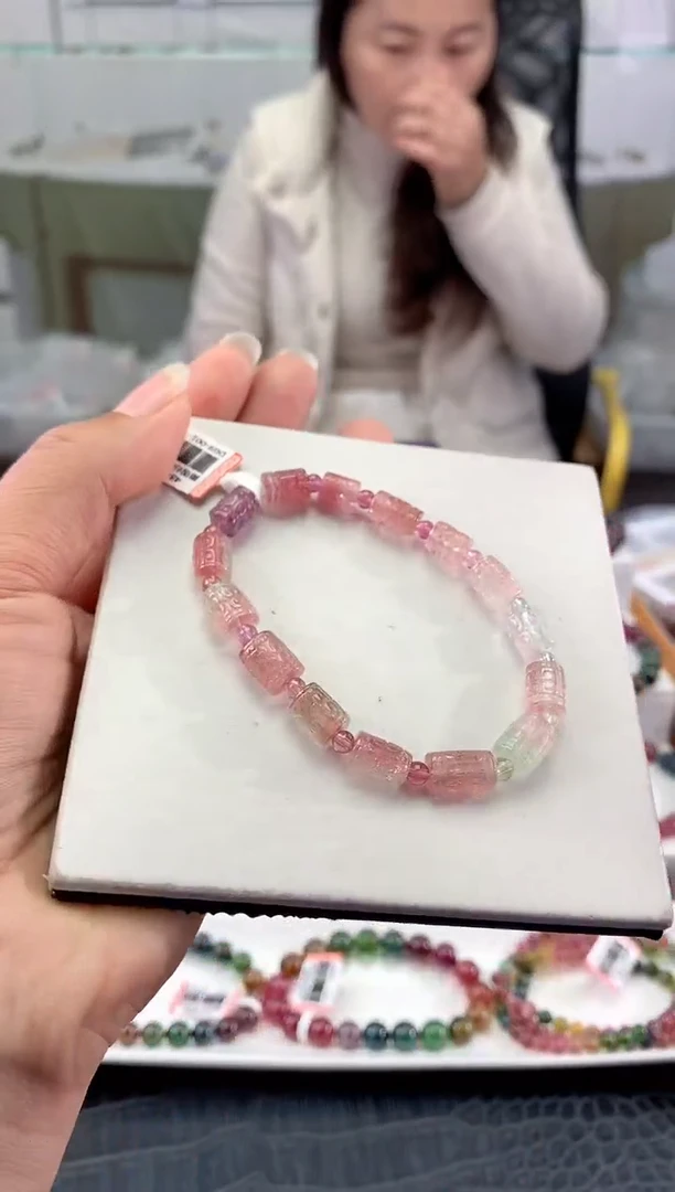 未镶嵌手串碧玺多样性发一条