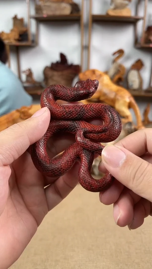 【闪购商品】檀香紫檀（小叶紫檀）木雕宵夜紫檀蛇