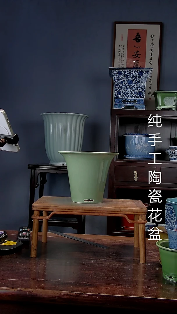 景德镇陶瓷手工花盆