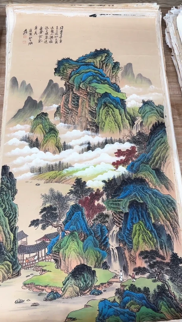 横款中式古典书画作品