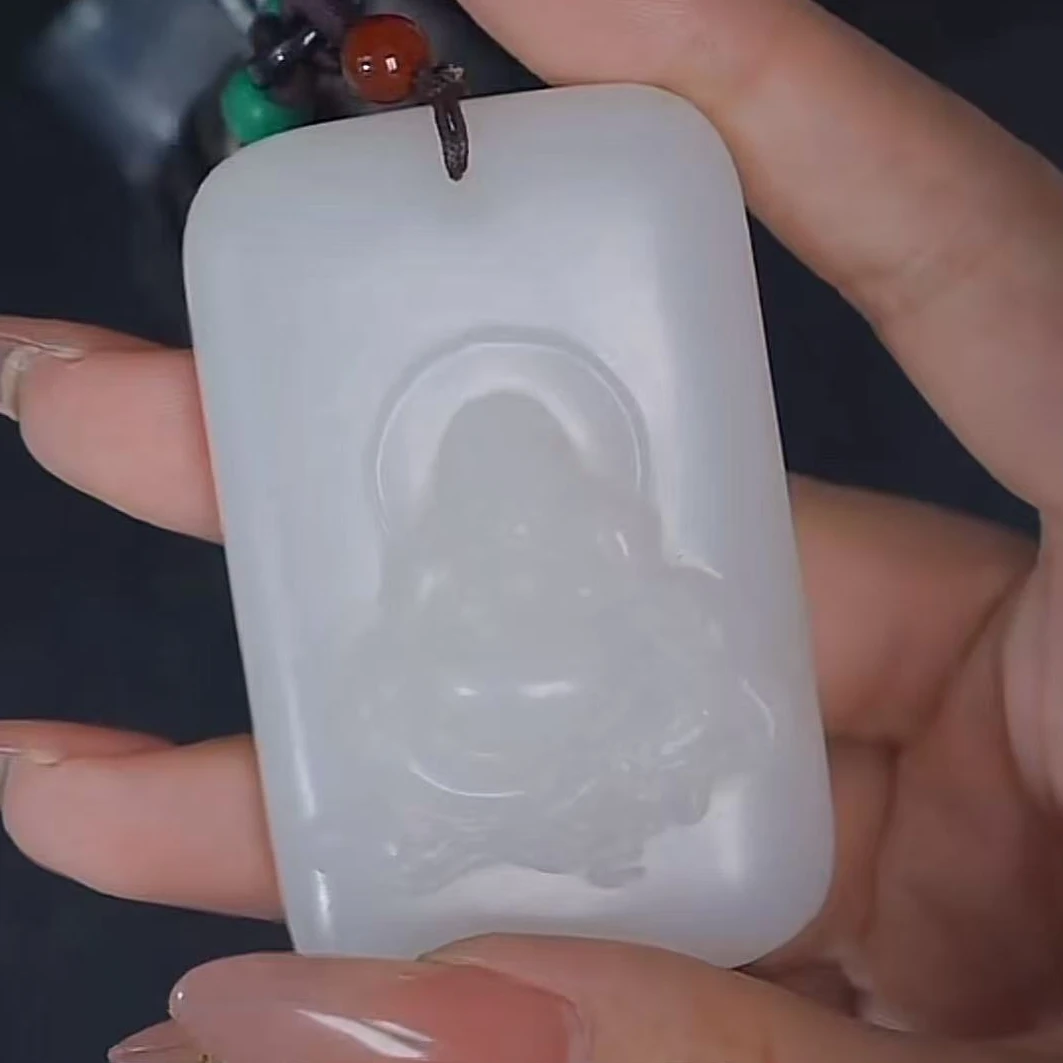 创汇和田玉弥勒佛 1