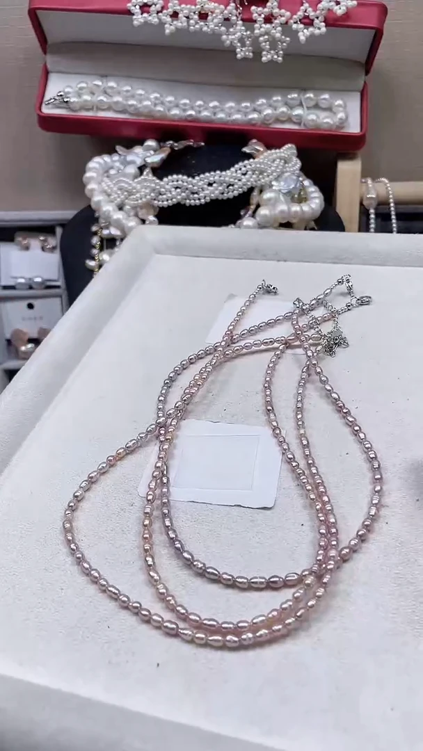 未镶嵌项链淡水珍珠【纯恬饰品】（多样性发货发一）