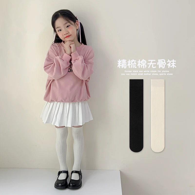 儿童防滑点胶长筒过膝儿童袜百搭女童可爱A369