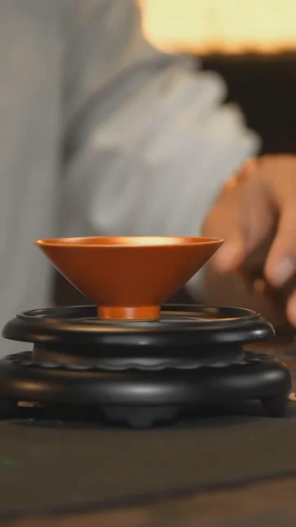 9柴房陶瓷原创斗笠杯