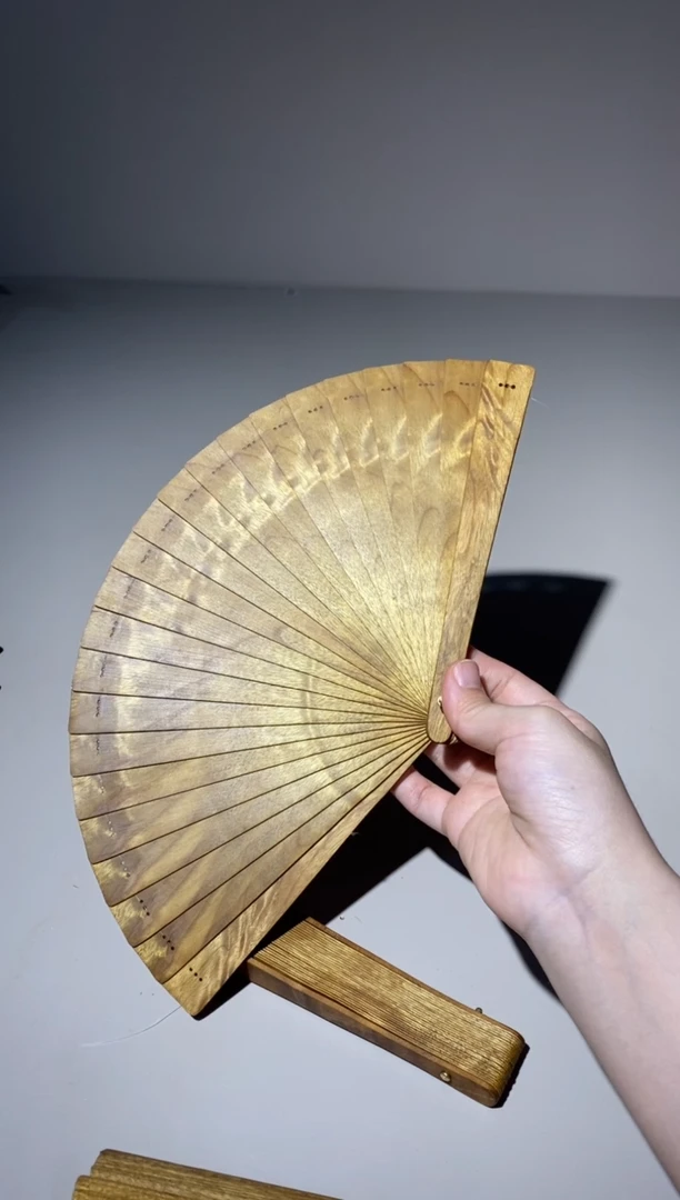 金丝楠18cm金丝楠木小叶桢楠扇892