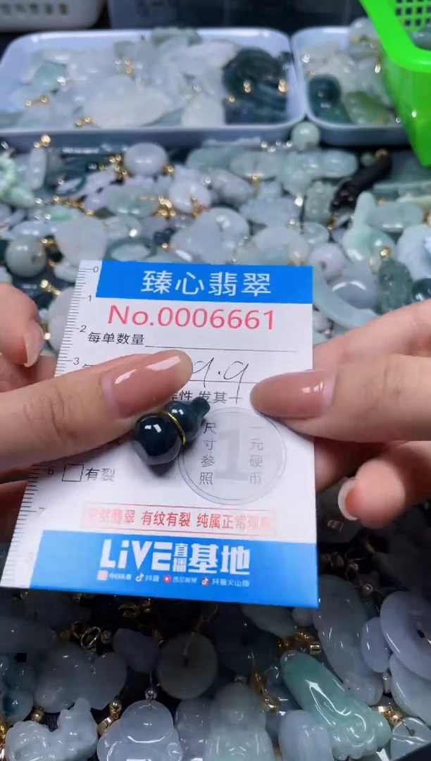 吊坠(不含链)未镶嵌翡翠6661