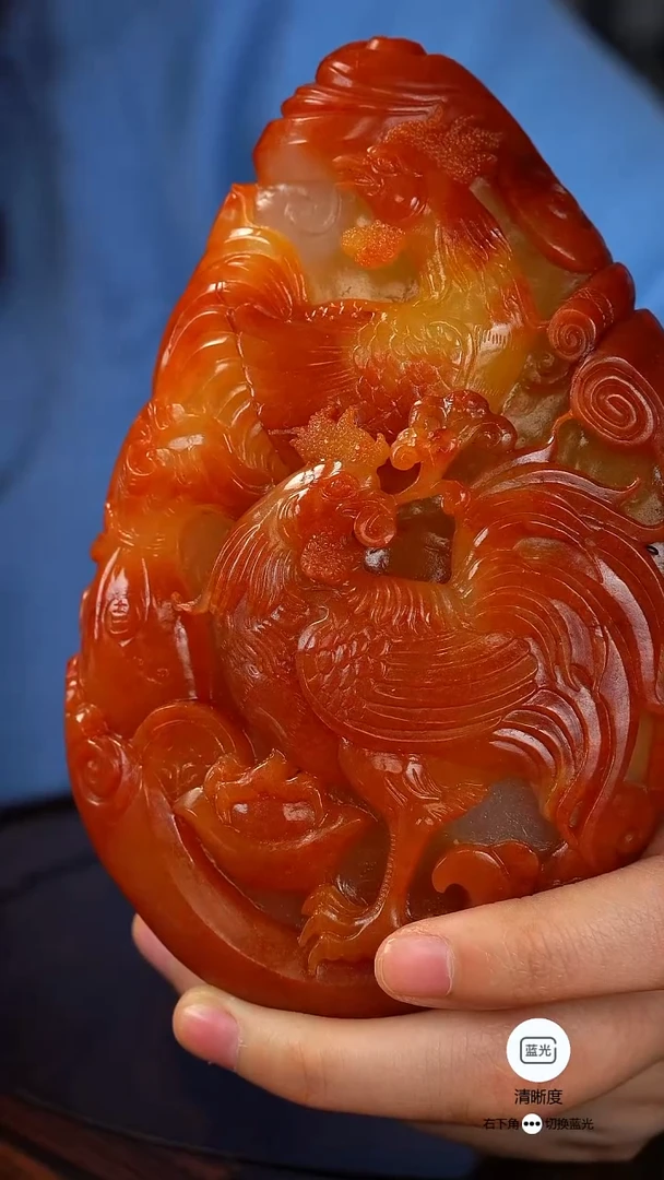 未镶嵌和田玉把件006【防拍】金鸡报晓