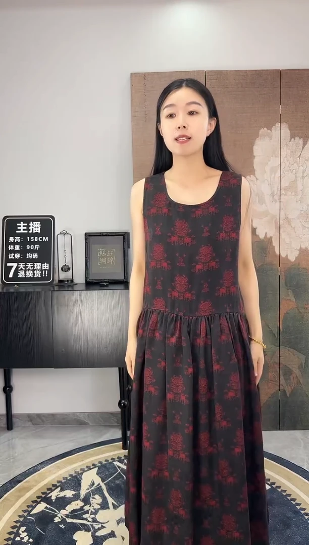 100桑蚕丝娃娃裙
