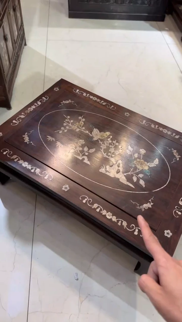 木木头款黄花梨镶嵌炕桌980