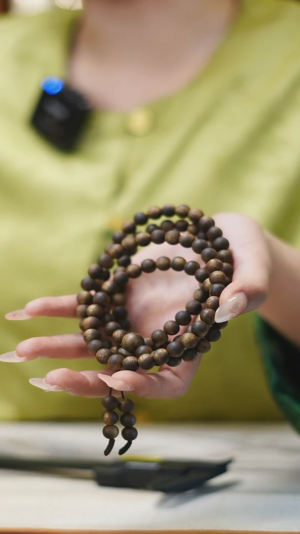 手串沉香7mm张勺子圆珠多圈19g+多样性发一