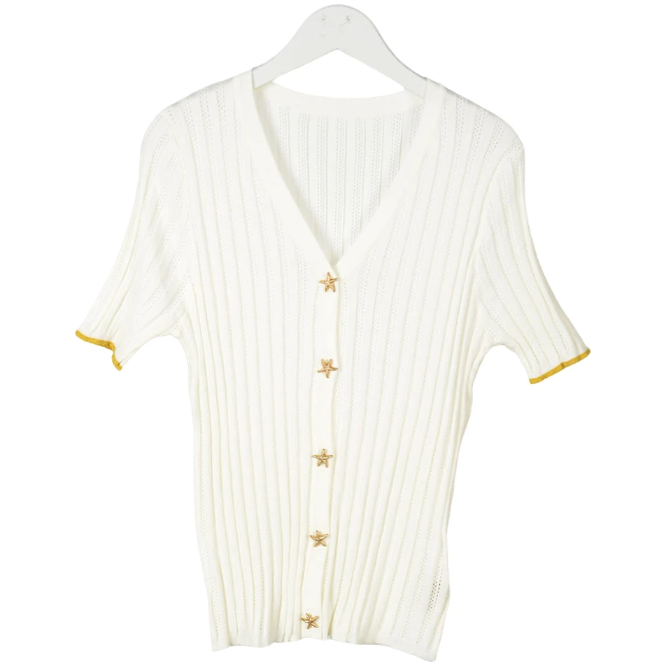 【Y专柜捡漏】深圳中高端时尚女装ONSB-上衣5036白色正码