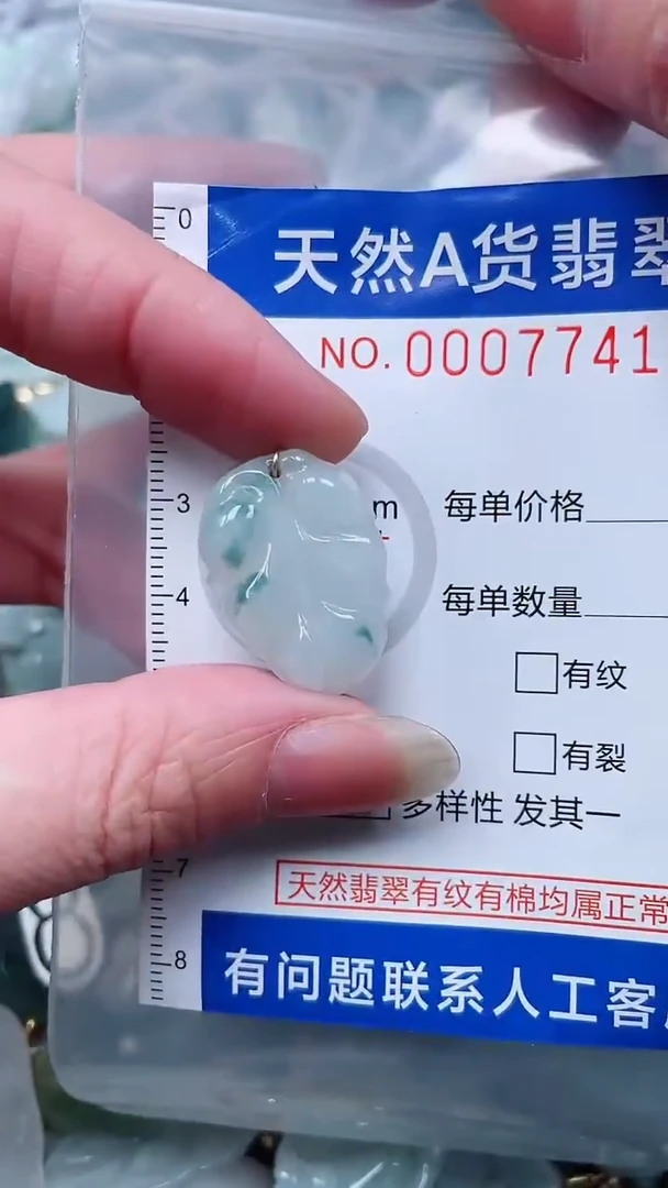 翡翠未镶嵌吊坠(不含链)1