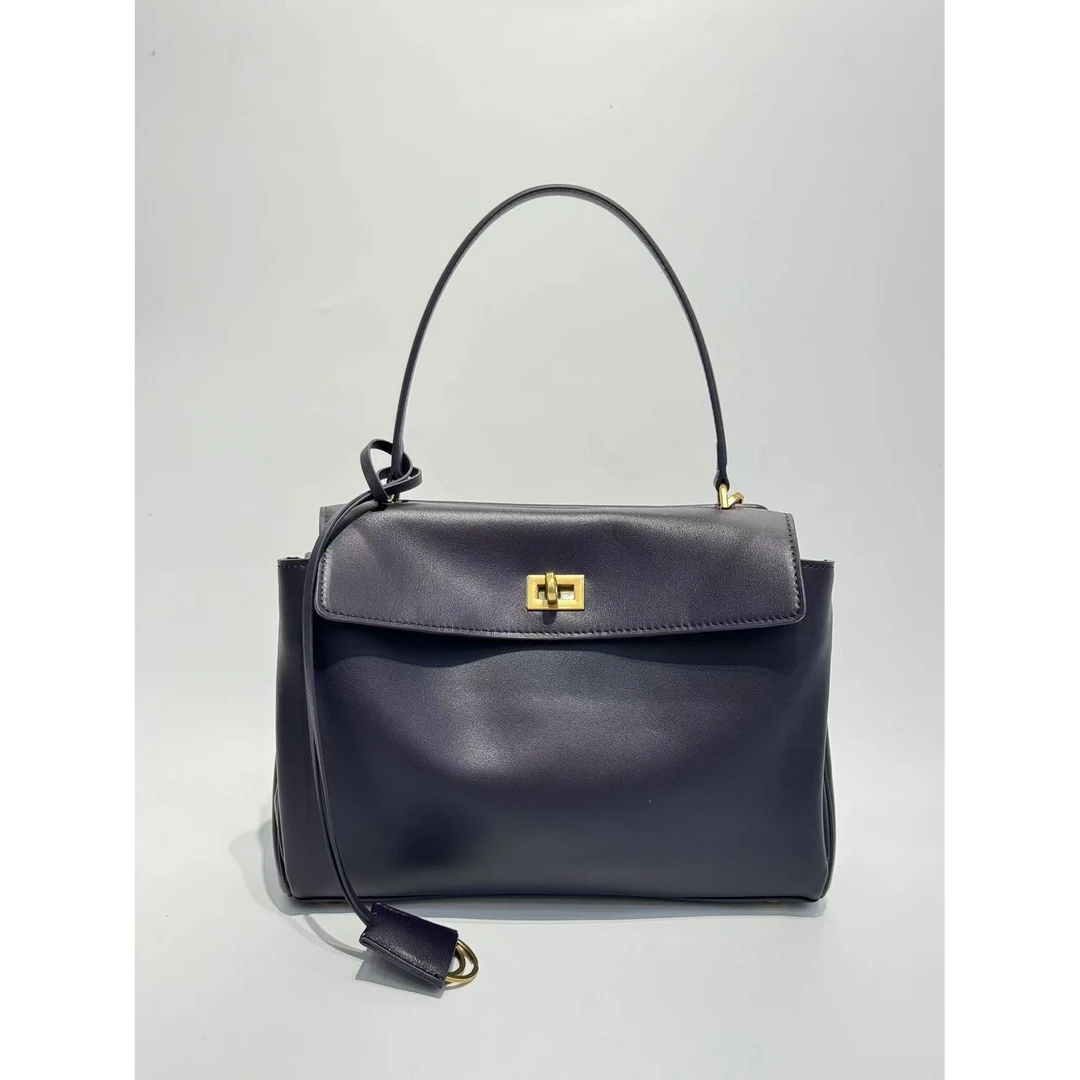 【Rain.Cun】小号Rode头层牛皮明星同款神仙包 XKY-6922-暗夜紫