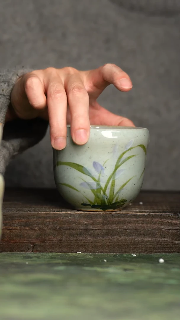 【闪购商品】杯青诗手工手绘瓷器
