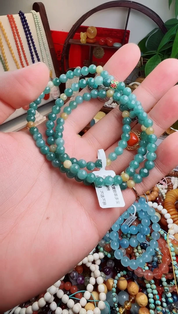 未镶嵌手链翡翠小***?一物一件）006180