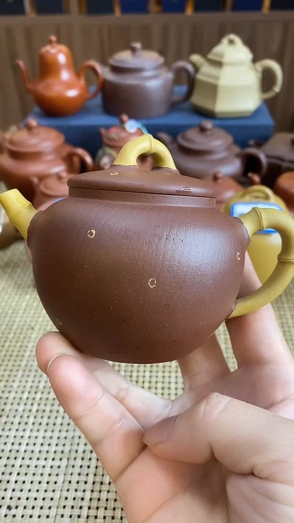 茶壶紫砂莱***手花器紫砂壶茶具