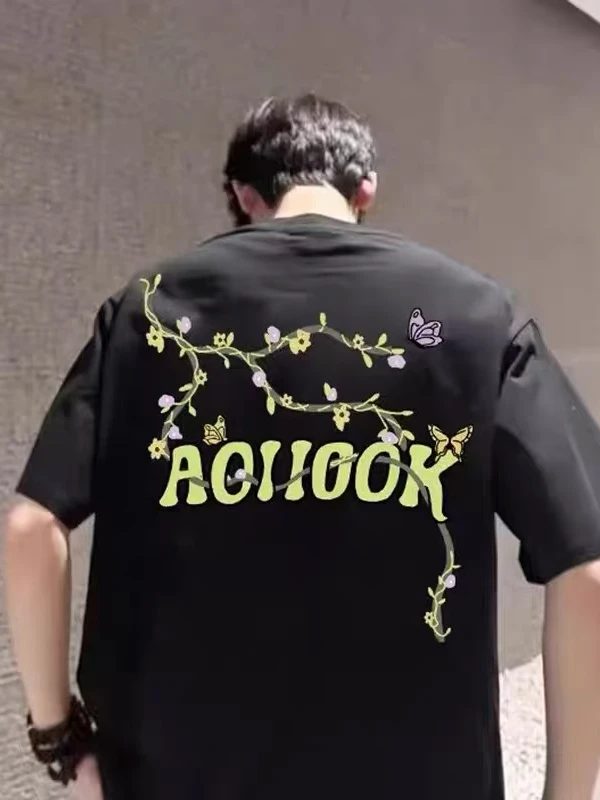 【重磅】纯棉T恤夏季男女同款圆领短袖潮流百搭情侣简约大本