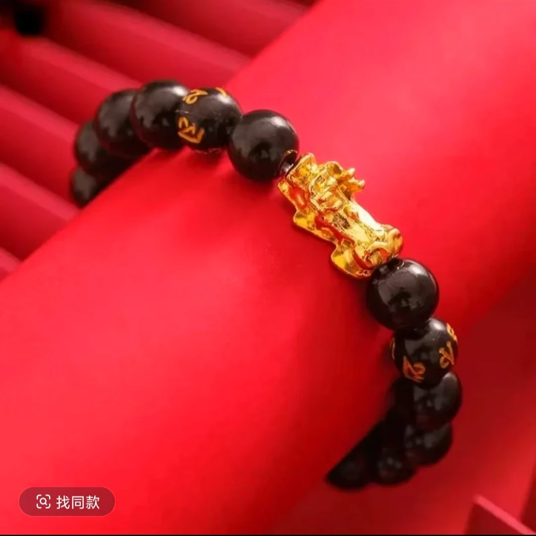 合金玻璃手链 K创意饰品手链 古法貔貅手工手链