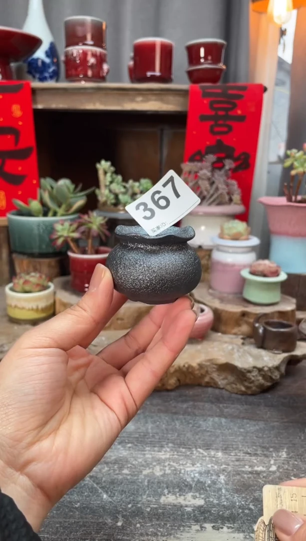 【闪购商品】摆件367微瑕知木小芳花盆