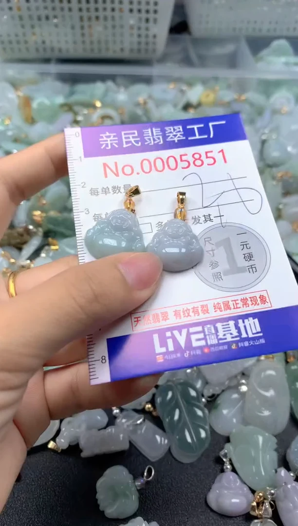 吊坠(不含链)未镶嵌翡翠5851