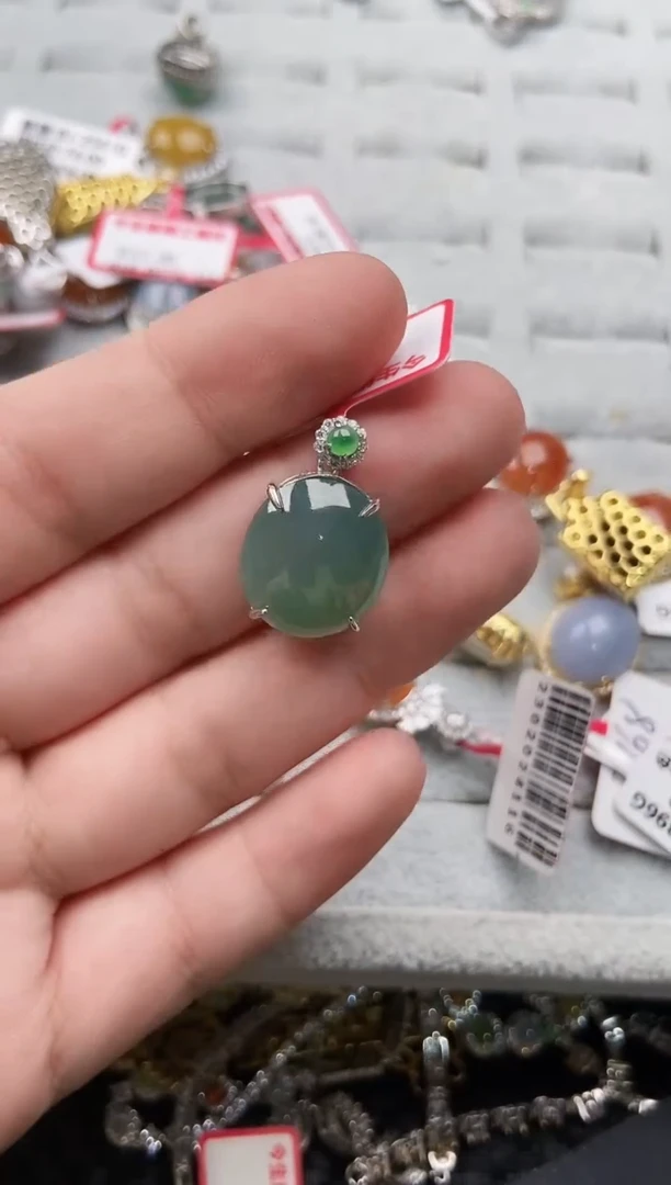 【闪购商品】翡翠戒指银S925镶嵌3333333-8