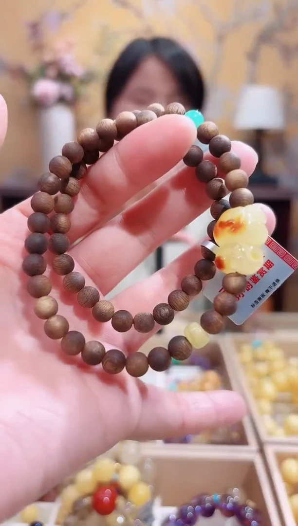 手链蜜蜡未镶嵌设计款万能链