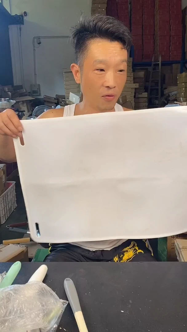 食品级塑料1揉面垫 白色＋擀面杖