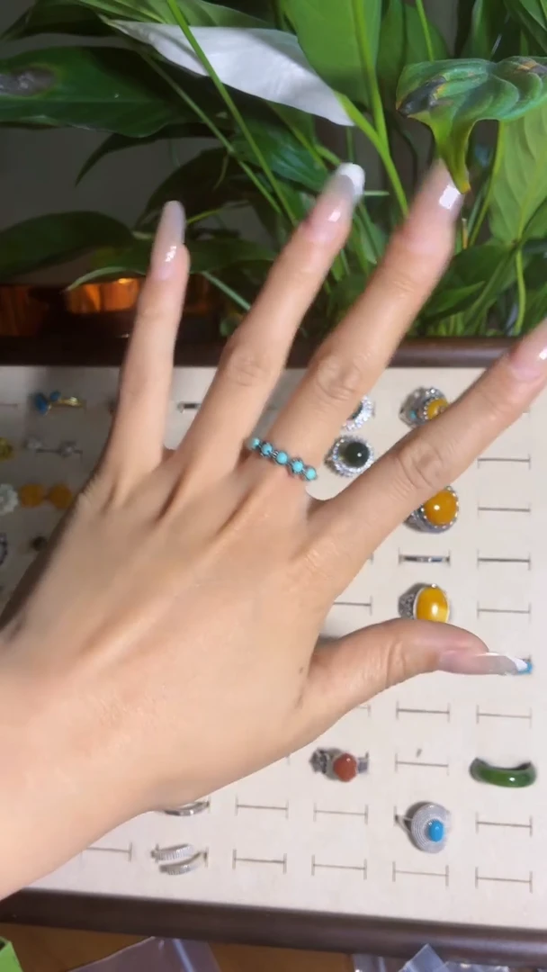 大理石925银索南措姆戒指