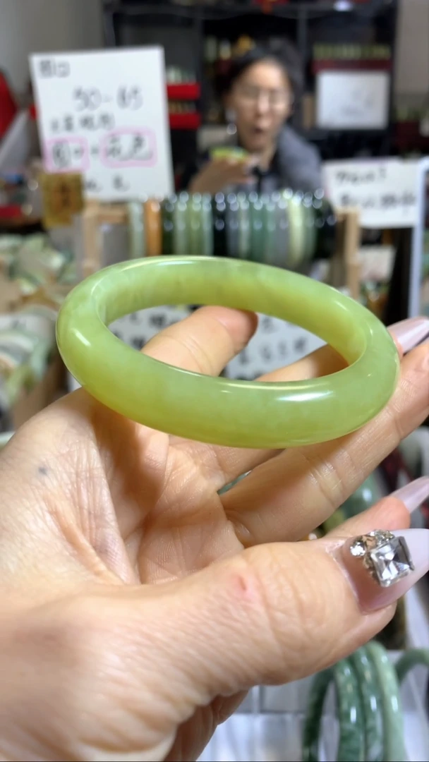 未镶嵌岫玉手镯17 57+