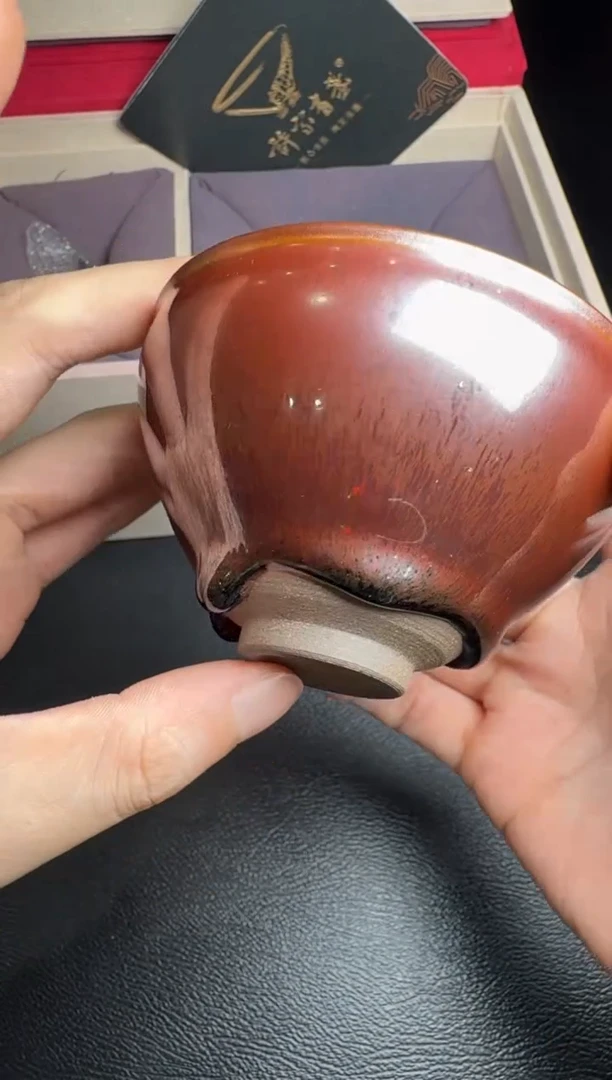 茶盏许家有牛血红全名款92