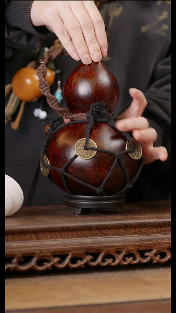 253号精品天然大漆酒葫芦一物一拍~