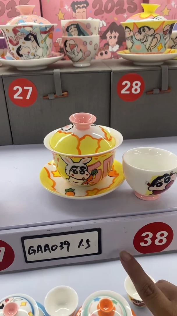 高温釉下彩纯手工手绘陶瓷