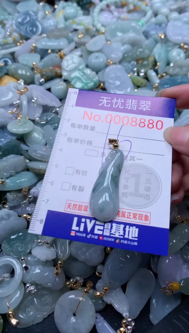 翡翠未镶嵌吊坠(不含链)8880