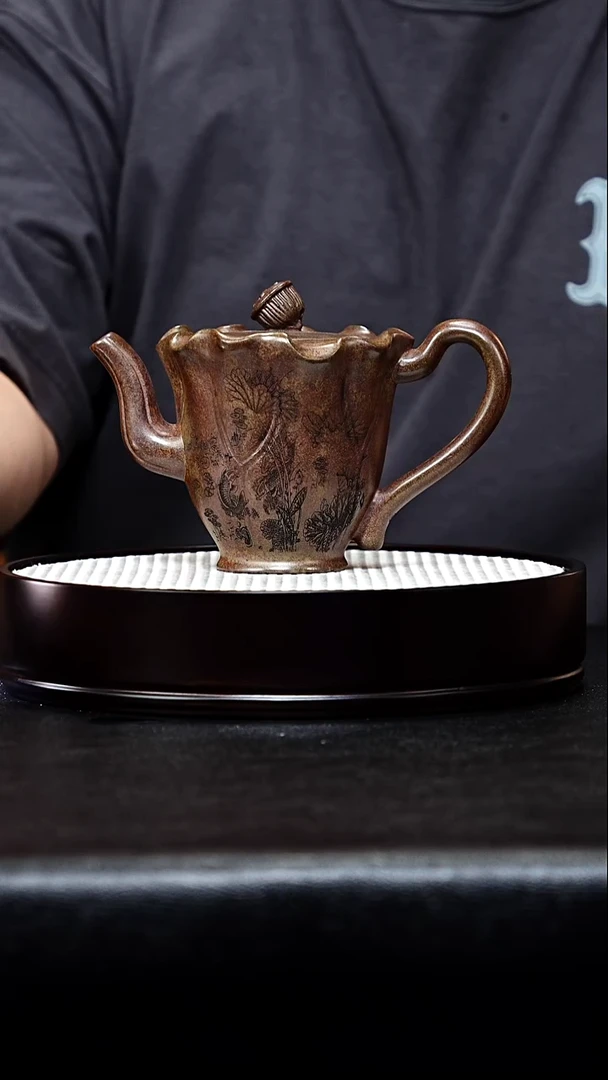 茶杯紫砂宜兴紫砂 莲蓬壶