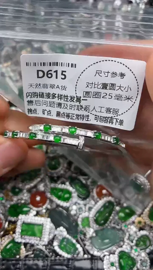 颈饰未镶嵌翡翠D615手镯