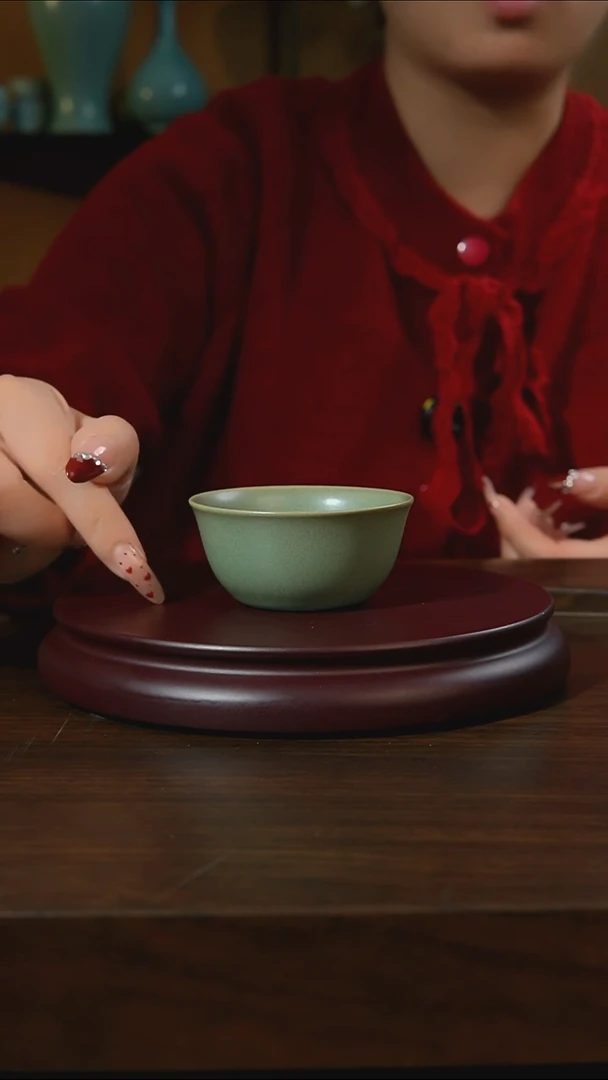 杯子瓷汝州原产地原矿仿古老釉q