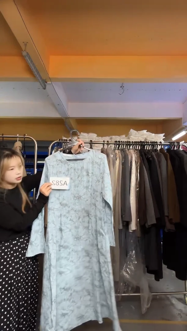 A282蓝色连衣裙均码