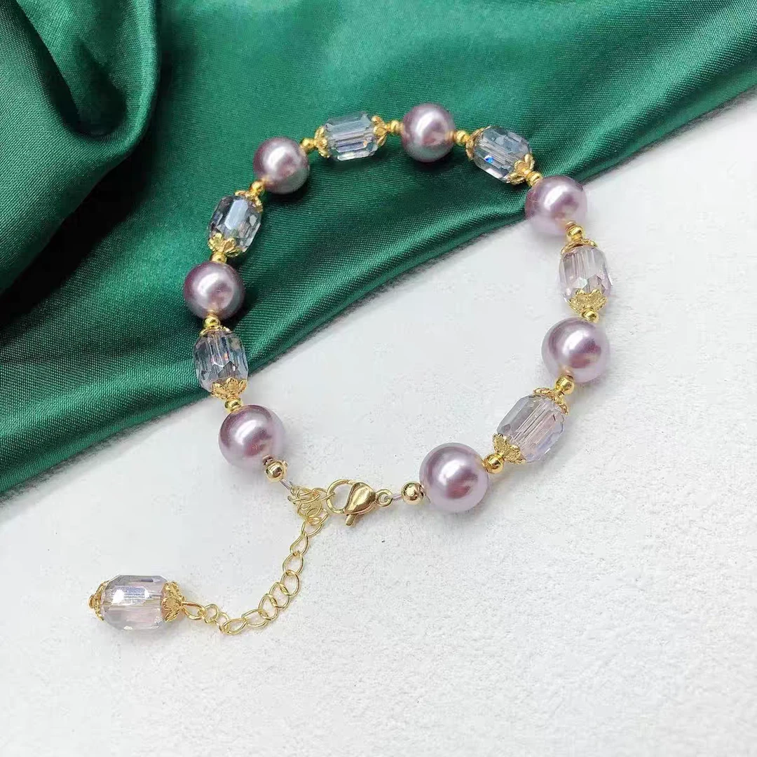 铜合金手链 铜合金2098星空浪漫紫色手链