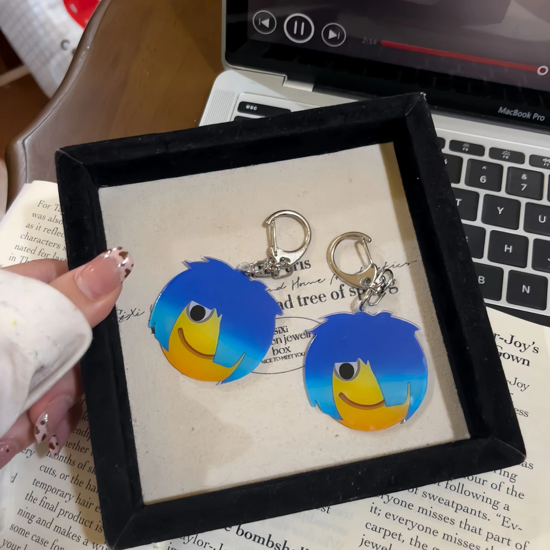 杀马特表情包亚克力钥匙扣可爱搞怪挂件书包挂件小饰品车钥匙链