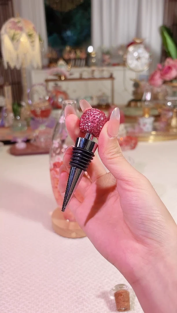 粉钻红酒塞--如图--