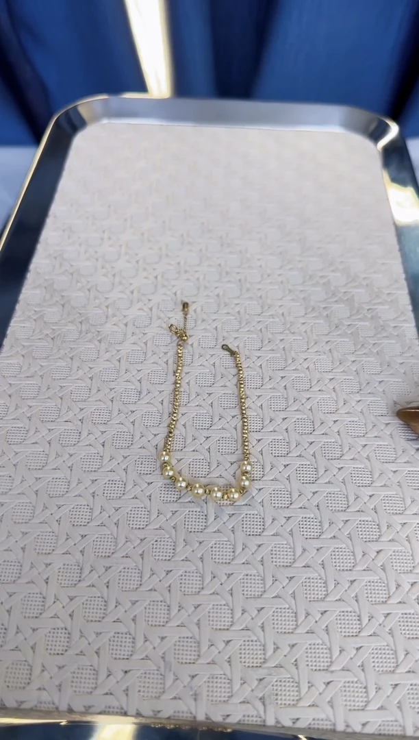 【闪购商品】海水珍珠手链18K金镶嵌4-5mm羽皇金