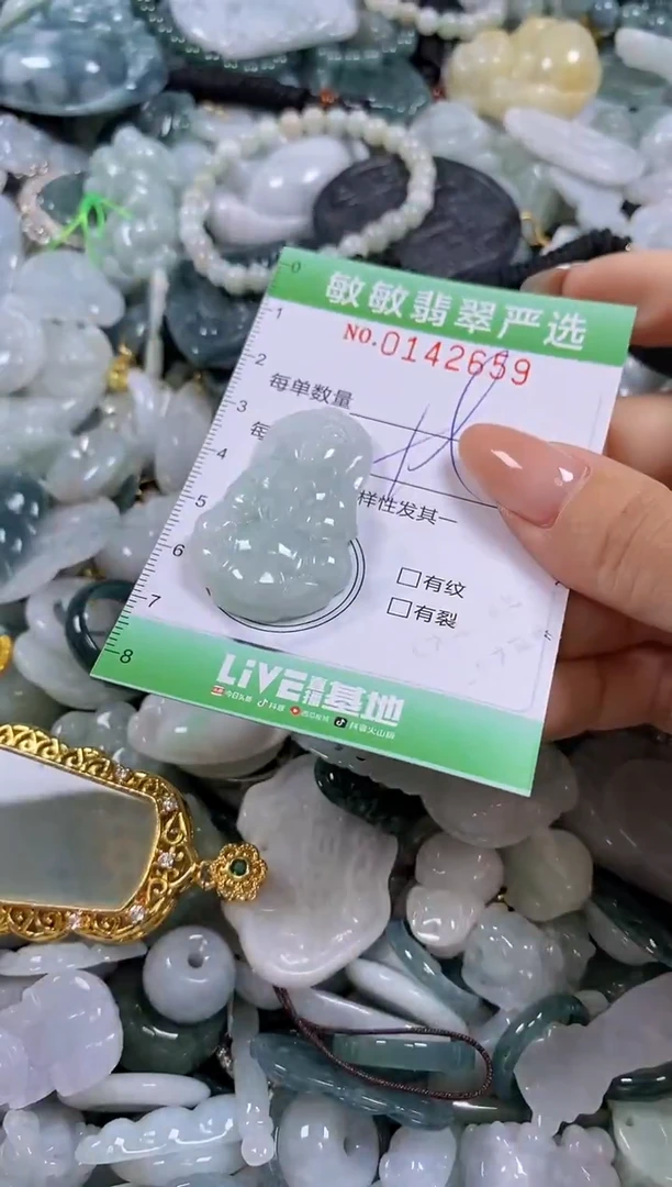 【闪购商品】翡翠未镶嵌颈饰闪购0142659多样性发其一