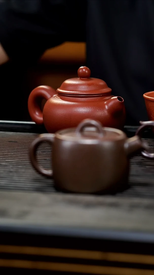 茶壶紫砂微瑕全手老朱泥柴烧炮嘴巨轮160cc